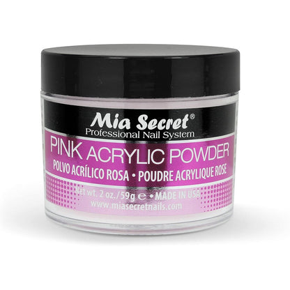 Mia Secret Professional Acrylic Nail System Pink Acrylic Powder front view bottle.