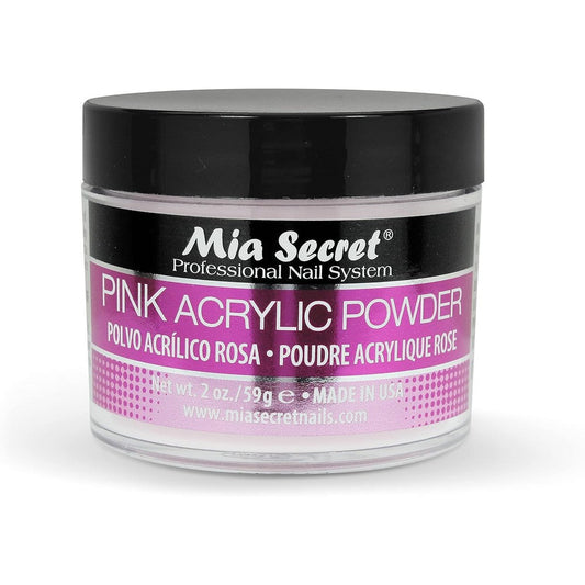 Mia Secret Professional Acrylic Nail System Pink Acrylic Powder front view bottle.