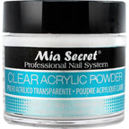 Mia Secret clear acrylic powder front view bottle packaging