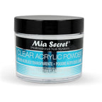 Mia Secret clear acrylic powder front view bottle product