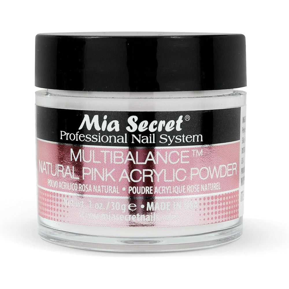 Mia Secret Multibalance Natural Pink Acrylic Nail Powder front view