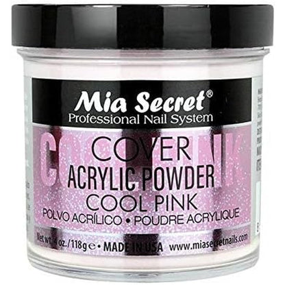 Mia Secret Acrylic Powder Cover Cool Pink 4 Ounce front view