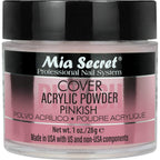 Mia Secret Cover Pinkish Acrylic Powder 1 Ounce front view bottle