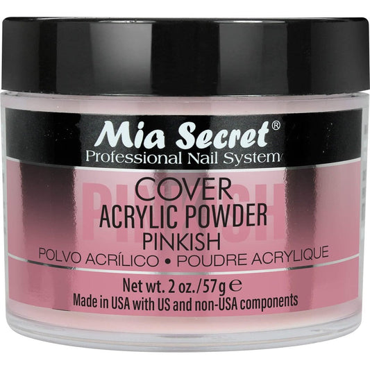 Mia Secret Cover Pinkish Acrylic Powder 2 Ounces container front view