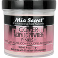Mia Secret Cover Pinkish Acrylic Powder front view jar packaging