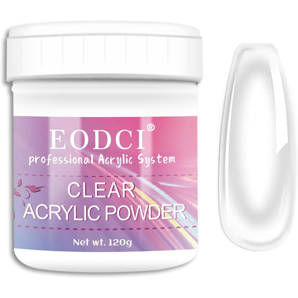 Major Dijit clear acrylic nail powder 120 gram jar front view