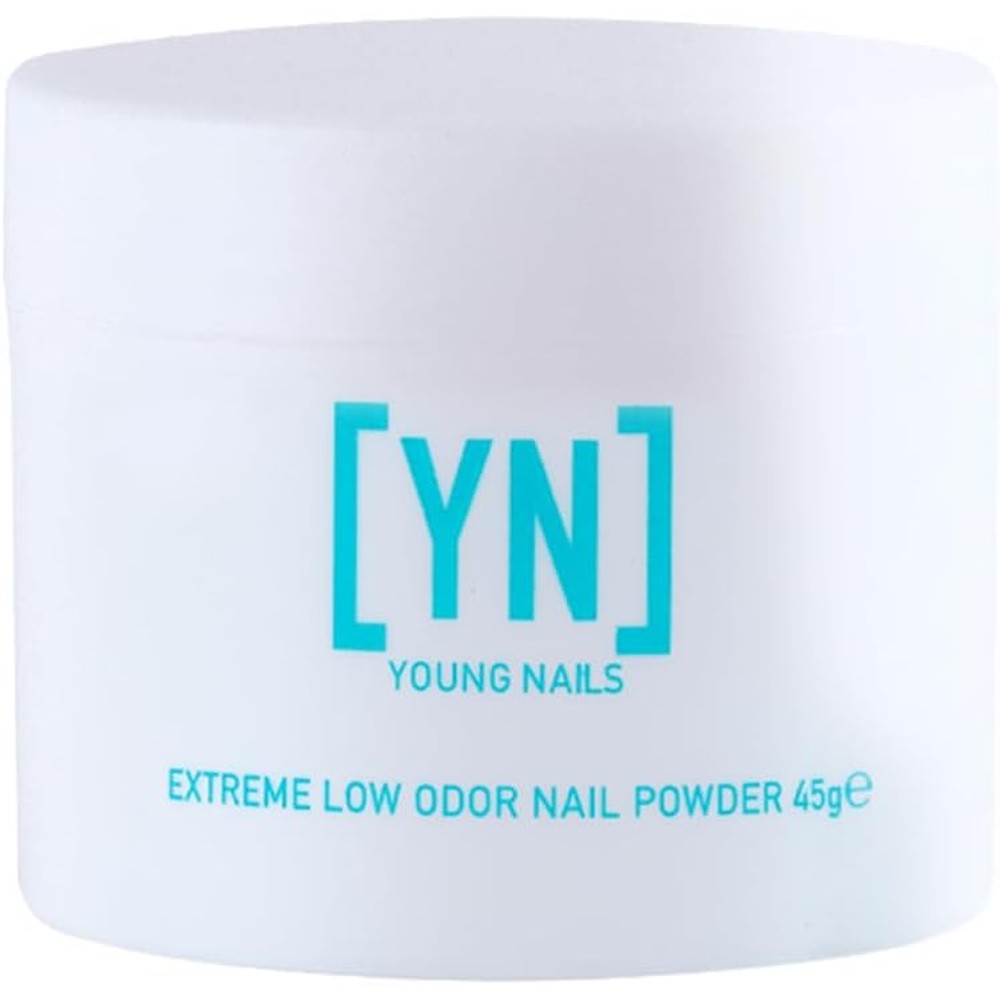 Young Nails Extreme Low Odor Acrylic Powder Cover Nude 45 Gram jar front view