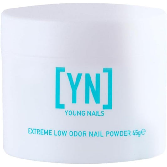 Young Nails Extreme Low Odor Acrylic Powder Cover Nude 45 Gram jar front view