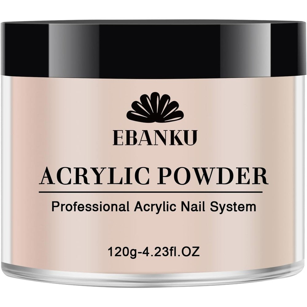 Ebanku Nude Acrylic Powder 120 Grams jar front view