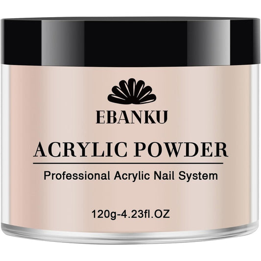 Ebanku Nude Acrylic Powder 120 Grams jar front view