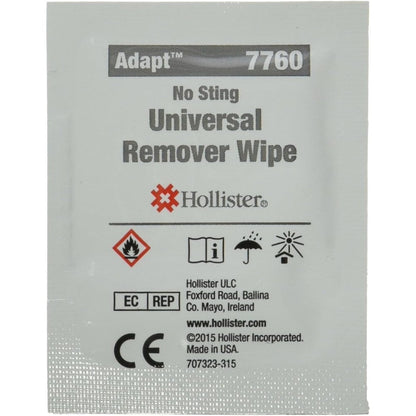 Hollister Adapt 7760 Adhesive and Barrier Remover Wipes front view box packaging