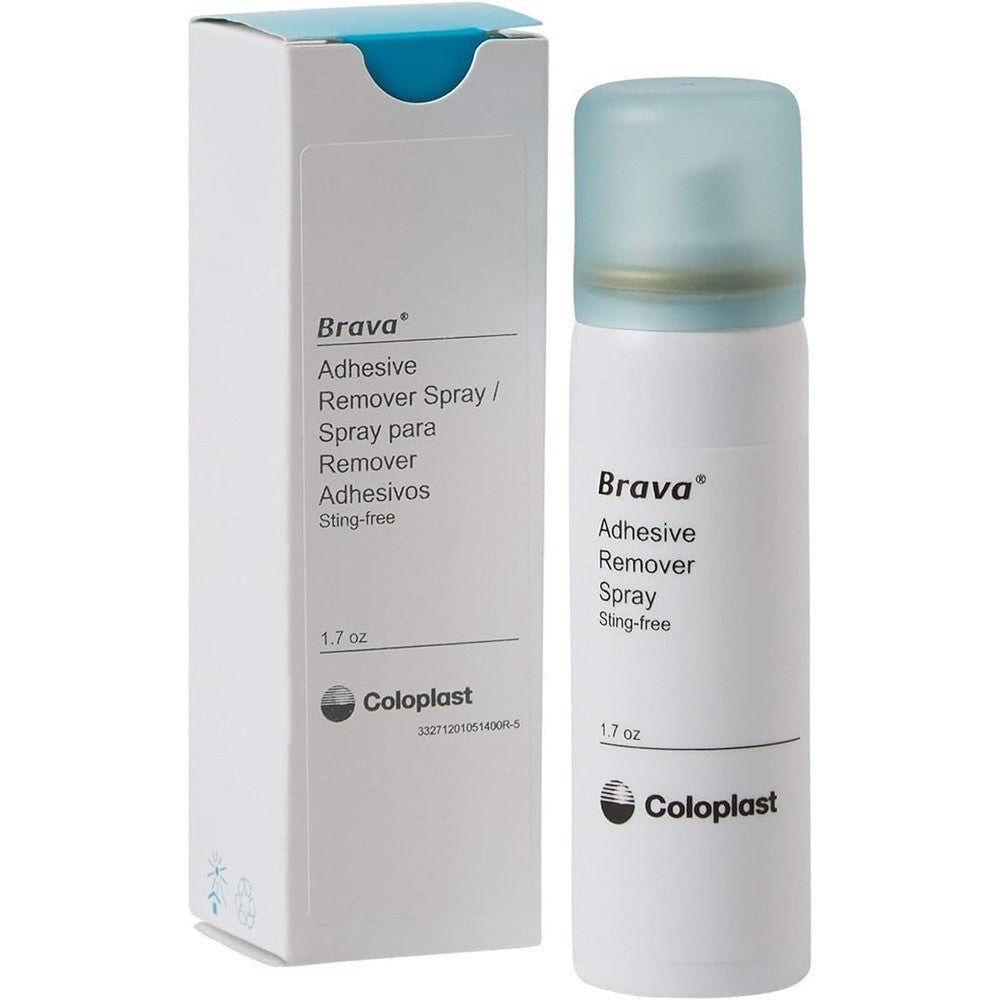 Coloplast Brava Adhesive Remover Spray front view 50ml bottle