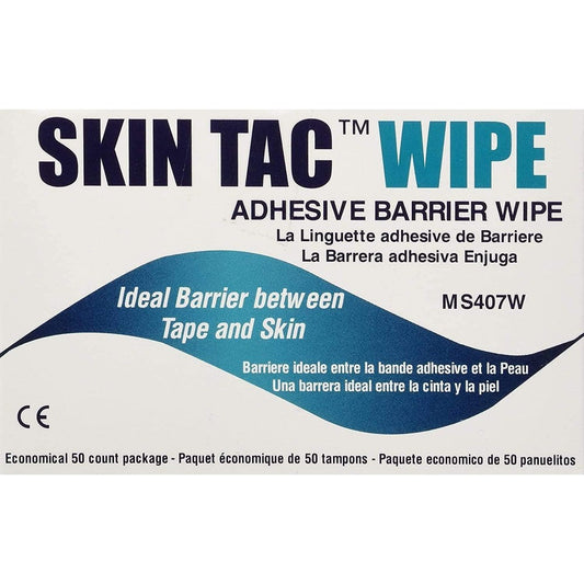 Torbot Skin-Tac Adhesive Barrier Wipes front view for medical device adhesion.