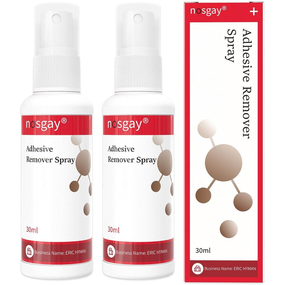 Nosgay Medical Adhesive Remover Spray front view for painless bandage removal.