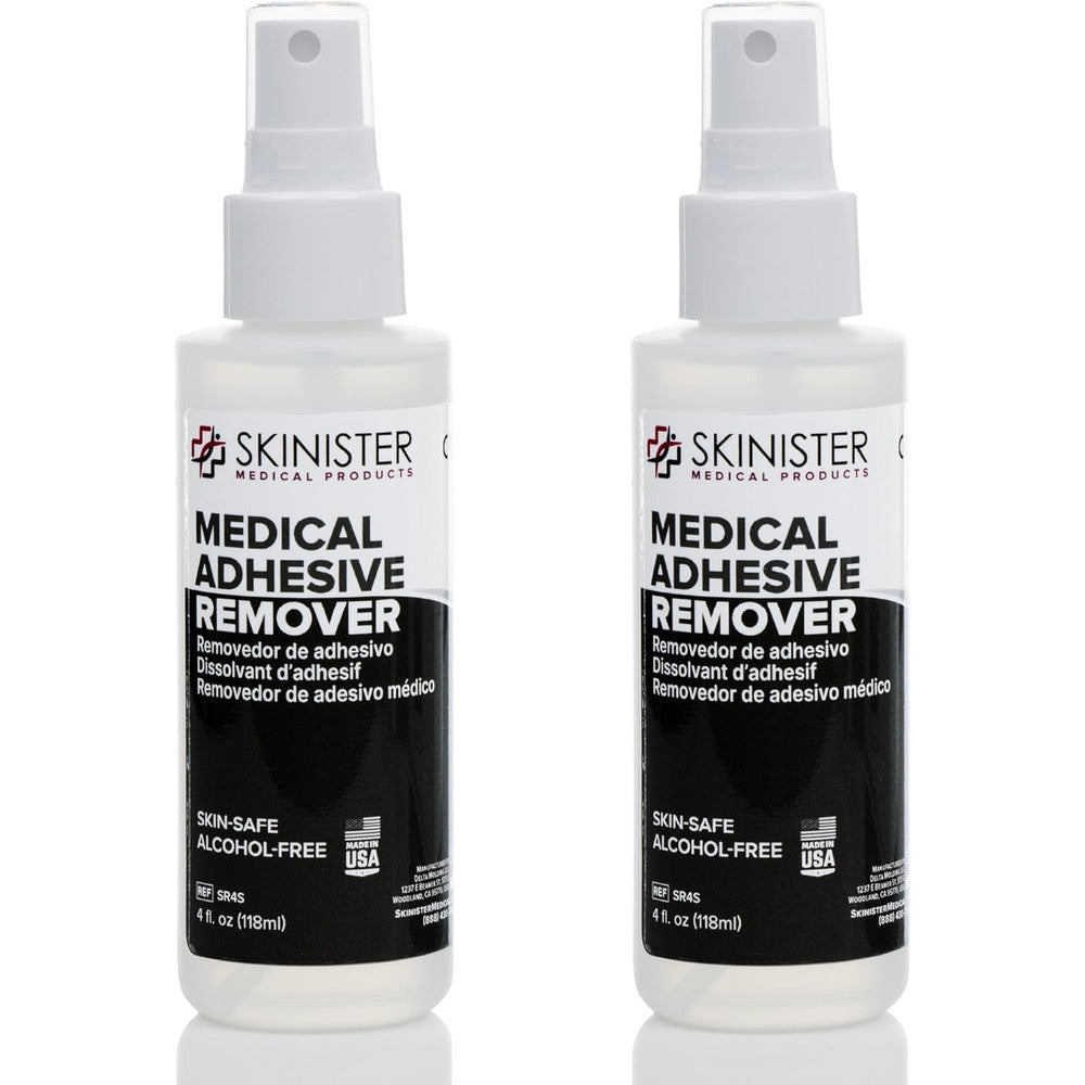 Skinister Medical Adhesive Remover 2 pack front view for ostomy care