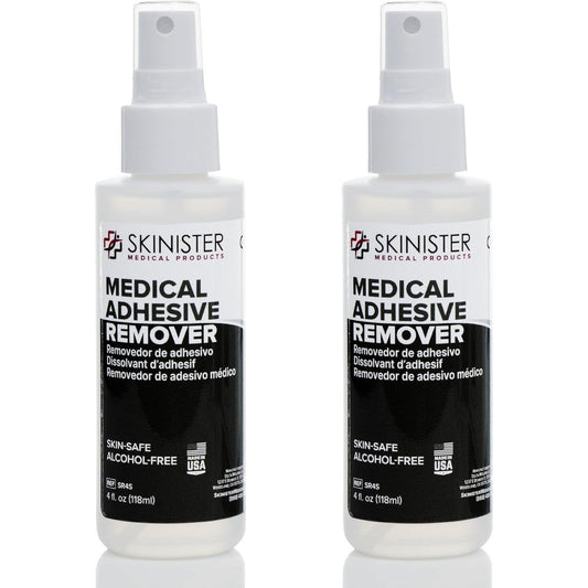 Skinister Medical Adhesive Remover 2 pack front view for ostomy care