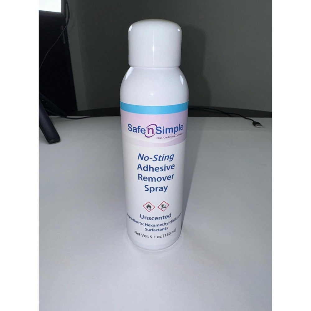 Safe n' Simple Medical Adhesive Remover Spray front view for ostomy care