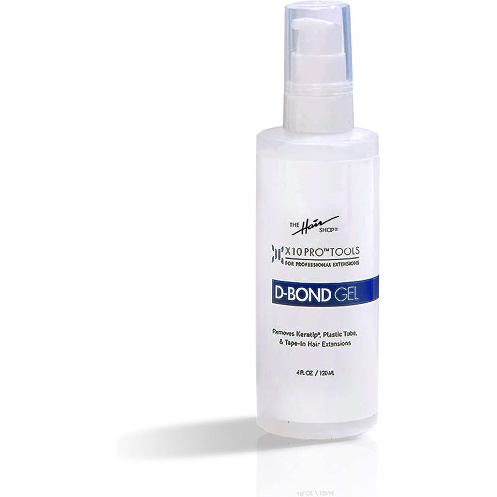 The Hair Shop X10 Pro-Tools D Bond Gel Remover front view of the four ounce bottle