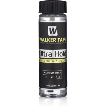 Walker Tape Ultra Hold Hair System Adhesive front view bottle with brush applicator