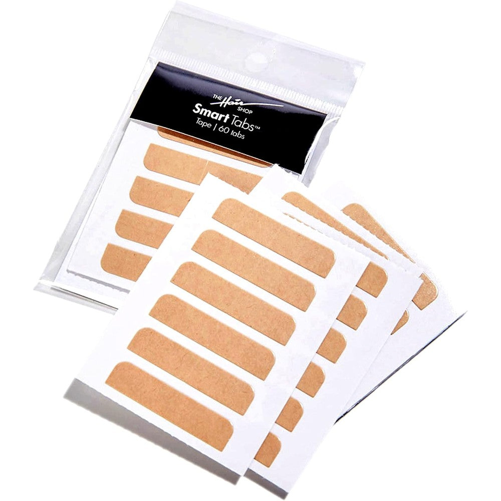 The Hair Shop Smart Tabs Tape In Hair Extension Tape package front view showcasing authentic USA salon brand branding