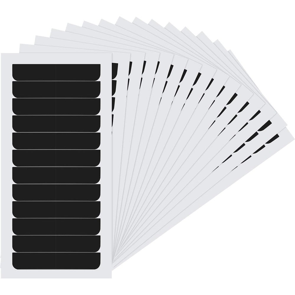 Blulu black hair extension tape tabs bulk pack front view showing replacement sheets