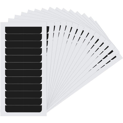 Blulu black hair extension tape tabs bulk pack front view showing replacement sheets