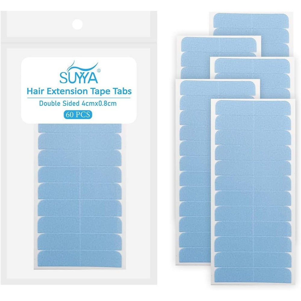 SUYYA double sided hair extension tape tabs sixty pieces packaging front view