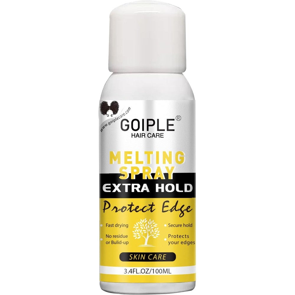 Wozutunt lace melting and holding spray front view showing glueless hair adhesive packaging