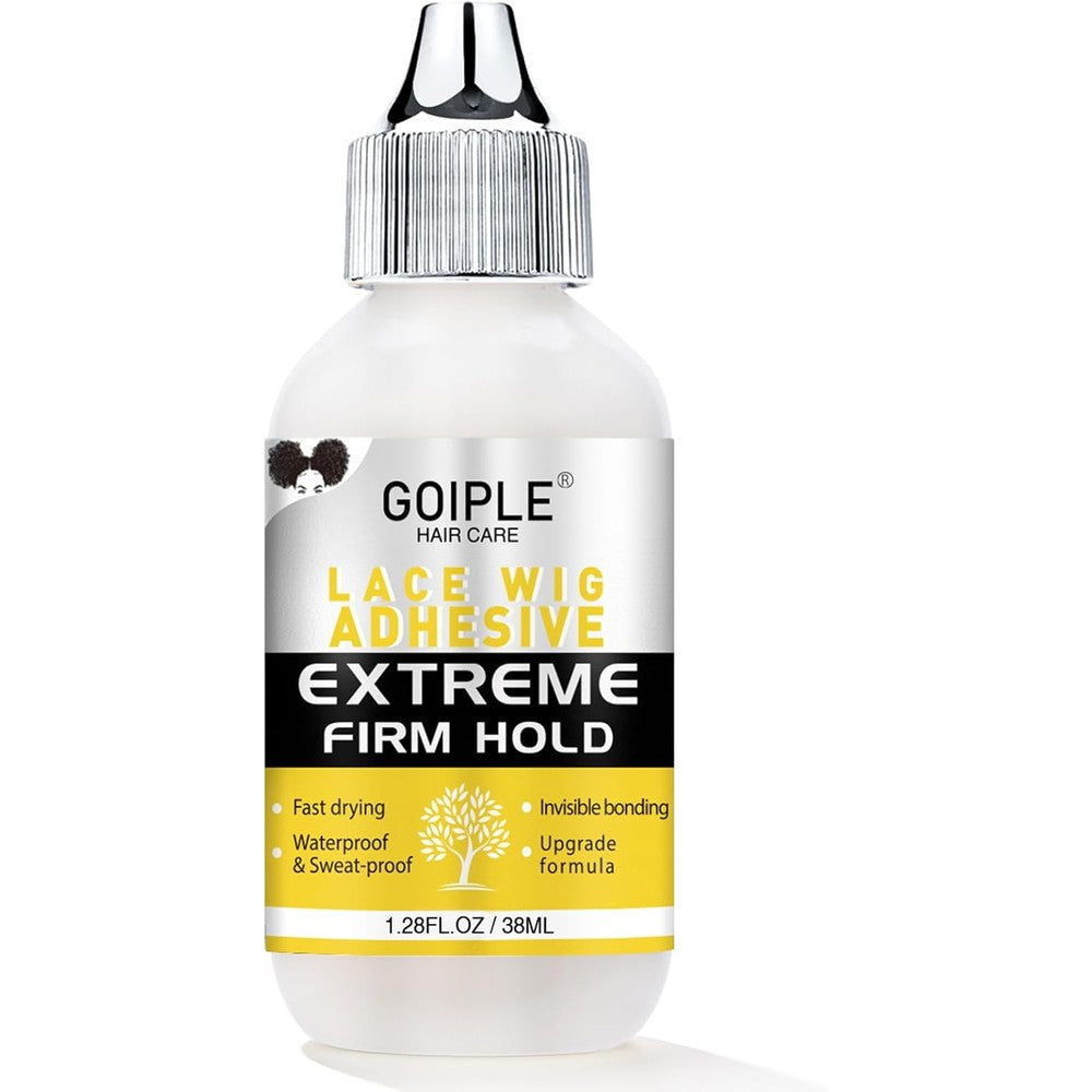 Goiple wig glue front view transparent lace adhesive bottle