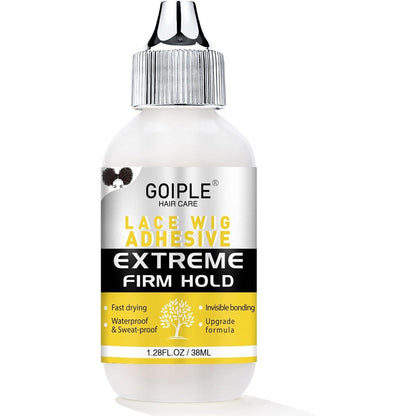 Goiple wig glue front view transparent lace adhesive bottle