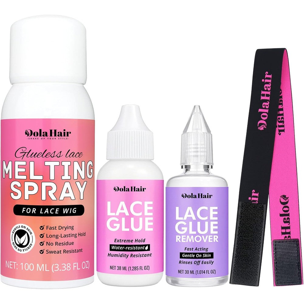 Dolahair front lace wig glue spray kit bottle front view