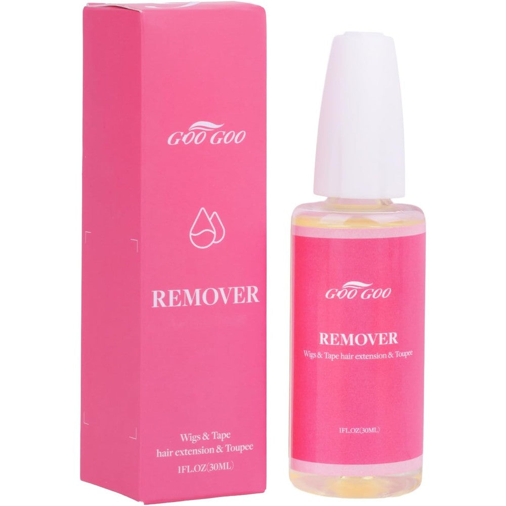 GOO GOO tape in extension remover and wig glue remover front bottle view
