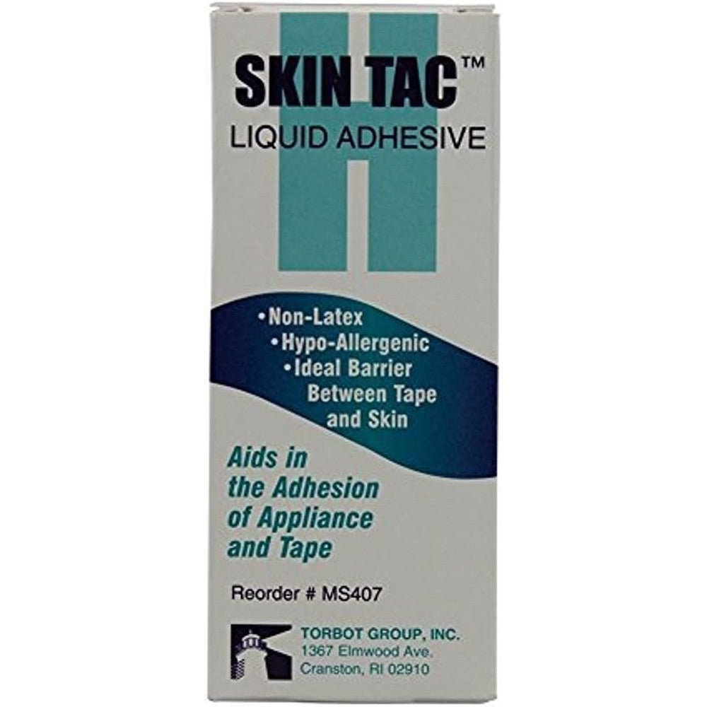 Torbot Skin Tac Liquid Adhesive Barrier 4 Ounce bottle front view medical grade skin prep.