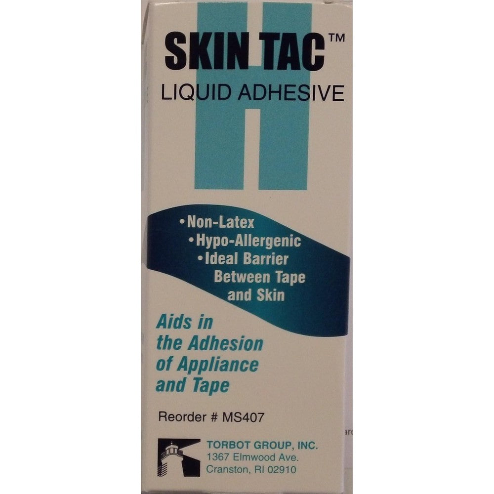 Torbot Skin-Tac Liquid Adhesive Barrier front view for medical device security.