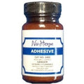 Nu-Hope Labs Liquid Waterproof Ostomy Adhesive Cement 3 Ounce bottle with applicator brush front view.