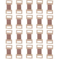 HWZWT 20Pcs Brown Elastic Bandage Clips front view for first aid kits.