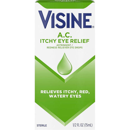 Visine AC Astringent Redness Reliever Eye Drops front packaging view