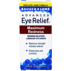 Bausch and Lomb Advanced Eye Relief Maximum Redness bottle front view for eye redness relief