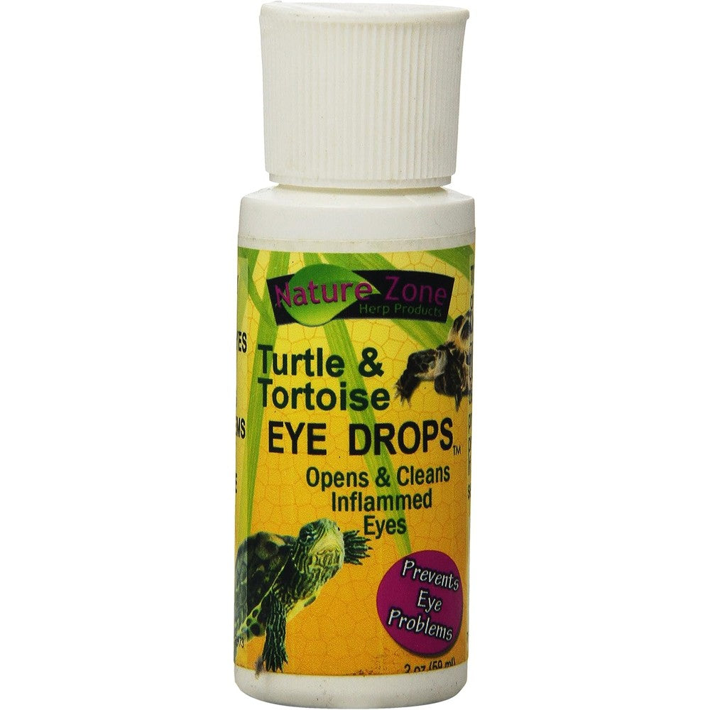 Nature Zone Turtle Eye Drops two ounce bottle front view reptile health supplement
