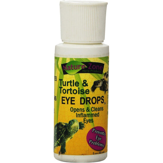Nature Zone Turtle Eye Drops two ounce bottle front view reptile health supplement