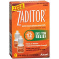 Zaditor Antihistamine Eye Allergy Itch Relief Drops Twin Pack front view showing two five milliliter bottles