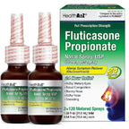HealthA2Z Fluticasone Propionate Nasal Spray twin pack front view for multi symptom allergy relief