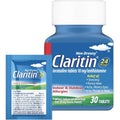Claritin allergy medicine for adults front packaging view