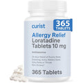 Curist Loratadine 10mg allergy medicine front view of the 365 count bottle