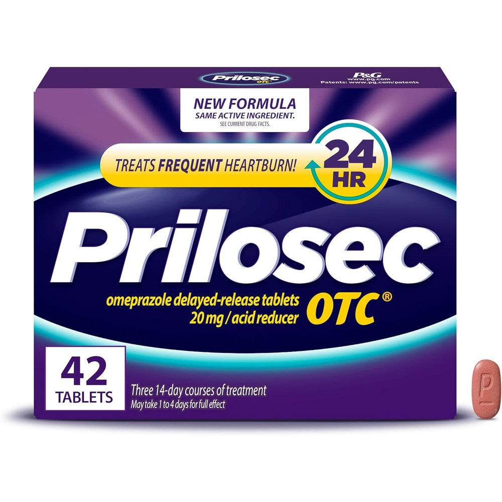 Prilosec OTC 20mg Acid Reducer front of package