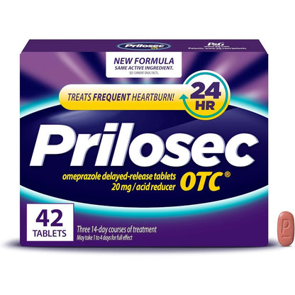 Prilosec OTC 20mg Acid Reducer front of package