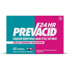 Prevacid 24HR Lansoprazole 15mg capsules front packaging view