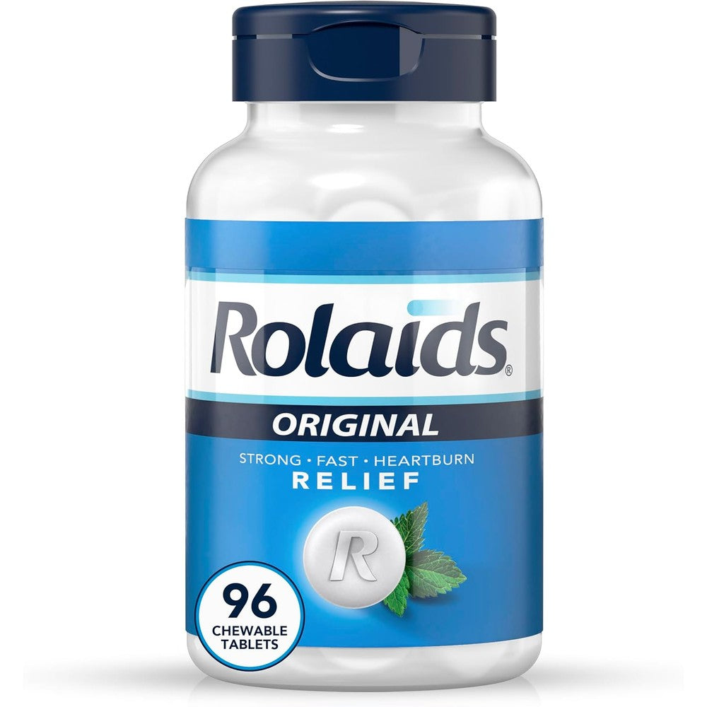 Rolaids Original Strength Antacid 96 tablets front view