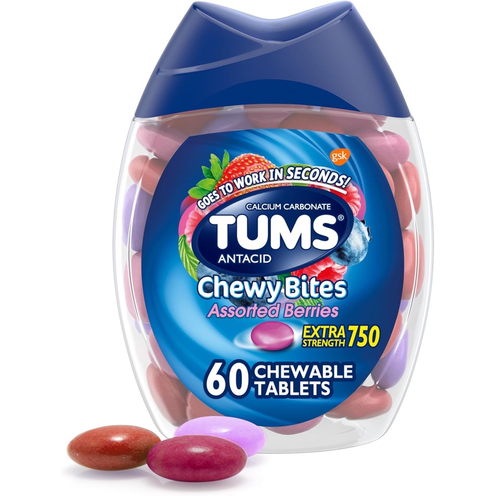 Tums Chewy Bites Assorted Berries Antacid Front View