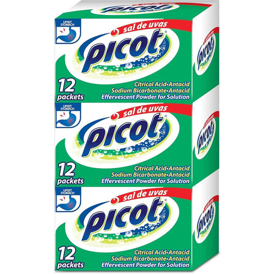 Picot Sal de Uvas Effervescent Antacid Powder front packaging